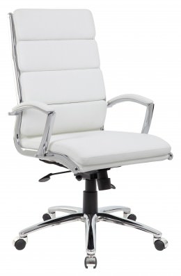 Vinyl High Back Conference Room Chair - CaressoftPlus Series