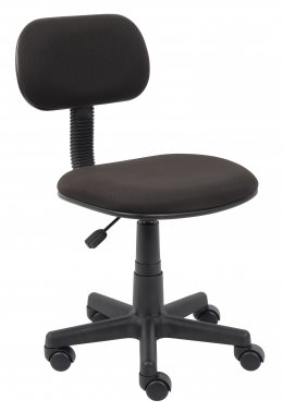Black Fabric Steno Chair without Arms