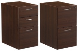 Pair of 2 & 3 Drawer Pedestals for Office Star Desks - Napa Series