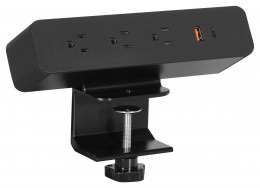 Desk Clamp AC Power & USB Charging Module - Napa