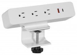 Desk Clamp AC Power & USB Charging Module - Napa