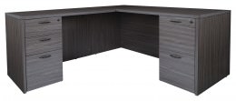 L Shaped Desk with Drawers