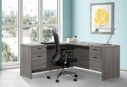 L Shaped Desk with Drawers - Napa