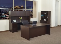 U Shaped Desk with Storage - Napa