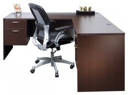L Shaped Desk with Drawers - Lodi Series