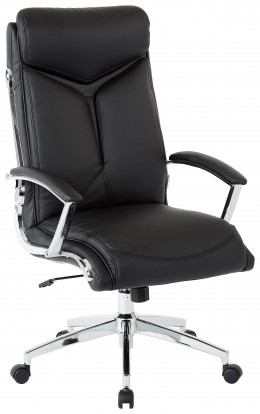 Faux Leather Conference Room Chair - Work Smart
