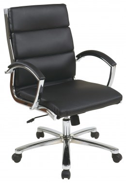 Mid Back Conference Room Chair with Arms - Work Smart Series