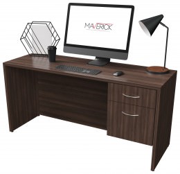 Rectangular Desk with Drawers - Maverick Series