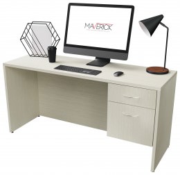 Rectangular Desk with Drawers - Maverick Series