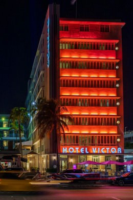 Hotel Victor - Office Wall Art - Urban Art Deco Nightlife