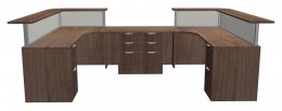 Double Reception Desk - ADA Compliant - PL Laminate Series