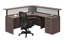 L Shaped Reception Desk - PL Laminate Series