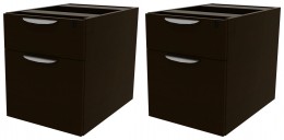Set of 2 Drawer Hanging Pedestal