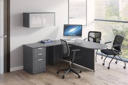 L Shaped Desk with Peninsula - PL Laminate Series
