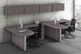 Peninsula Desk for Two - PL Laminate Series