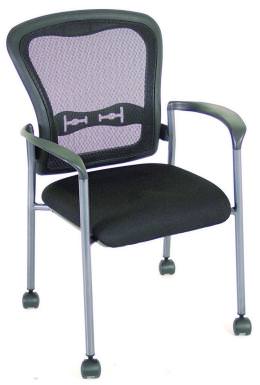 Modern Stacking Chair with Casters - Pace Series