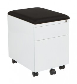 2 Drawer Mobile Pedestal with Cushion Top - OSP