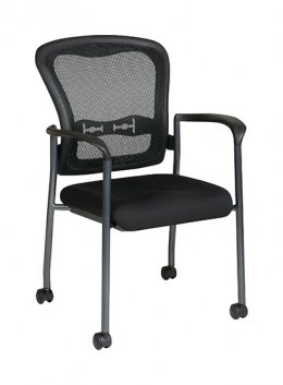 Rolling Mesh Back Stacking Chair - Pro Line II