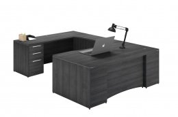 U Shaped Desk with Drawers - Potenza Series