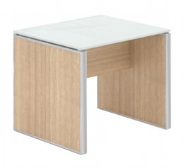 End Table with Glass Top - Potenza Series