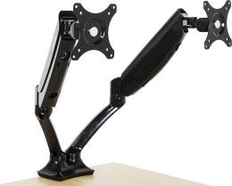 Dual Articulating Monitor Arms Grommet or Clamp Mount