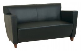 Leather Waiting Room Loveseat - OSP Lounge Seating Series
