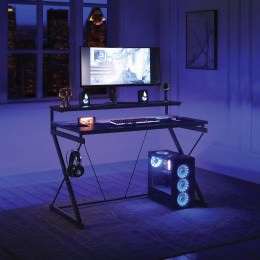 Gaming Desk with LED Lights - DesignLab