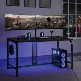 Gaming Desk with Monitor Stand - DesignLab Series