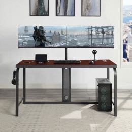 Gaming Desk with Monitor Stand - DesignLab