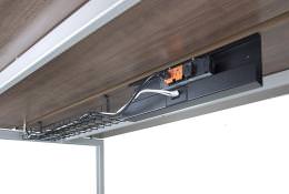 Under Table or Desk Single Cord Management Rack 24”