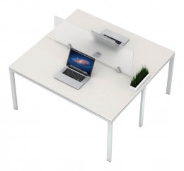 2 Person Workstation Desk - Simple System