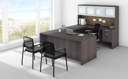 U Shaped Executive Desk with Hutch - PL Laminate Series