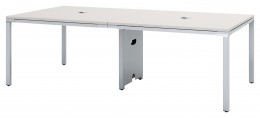 8 FT Conference Table with Metal Legs - Simple System Series