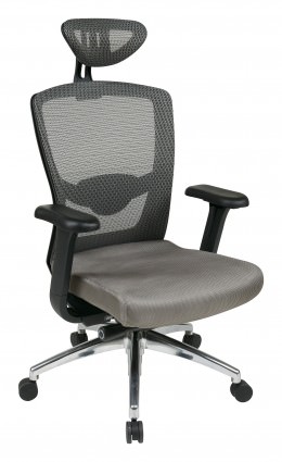 Mesh Back Office Chair with Headrest - Pro Line II
