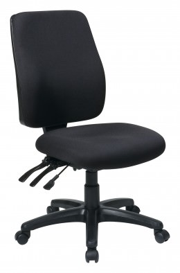 High Back Ergonomic Chair Without Arms - Work Smart