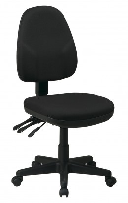 Fabric Ergonomic Office Chair Without Arms - Work Smart Series