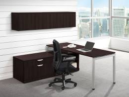 L Shaped Desk with Drawers - Elements Series