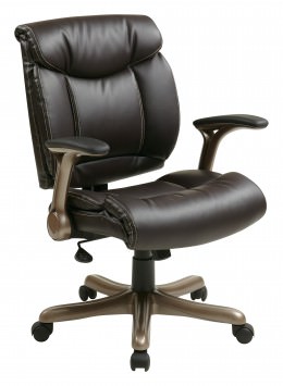 Two-Tone Executive Leather Chair - Work Smart