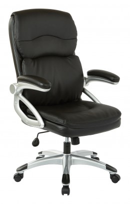 Two-Tone Executive Leather Chair - Work Smart