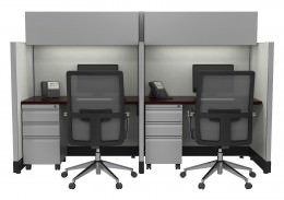 2 Person Call Center Cubicle - Systems Series
