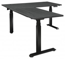 L Shaped Sit Stand Desk - Ascend II Series