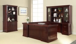 U Shaped Executive Desk with Storage - Townsend