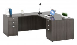 L Shaped Desk with Drawers