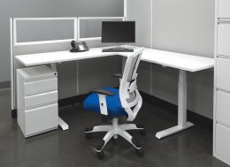 Stand Up Cubicle Workstation with Power - Systems