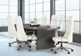 Racetrack Conference Table and Chairs Set - Napa Series