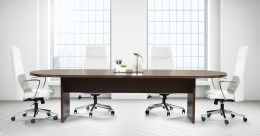 Racetrack Conference Table and Chairs Set - Napa Series