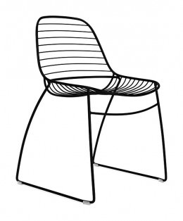 Stackable Outdoor Guest Chair - Eclipse Wire Series