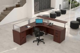 L Shaped Reception Desk