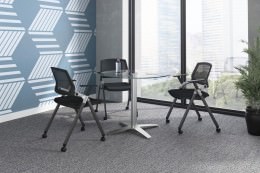 Round Office Table and Chairs Set - PL Laminate