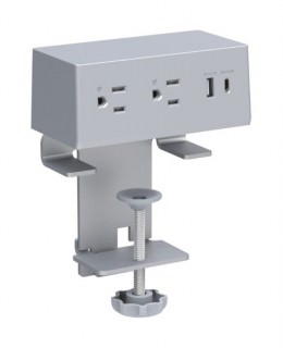 Desk Clamped Power Hub with Ten Foot Cord - Dalta